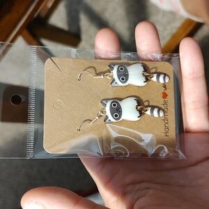 Cat Dangle Earrings